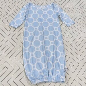 Little Giraffe Blue Pattern Sleep Gown